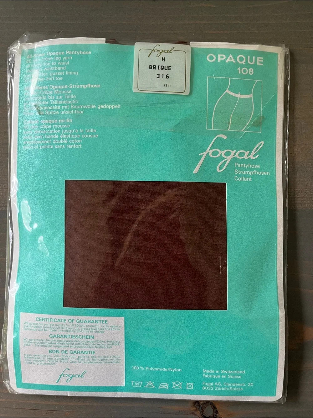 Lot of 10 Vintage Deadstock Fogal Pantyhose Stockings Nylons M Switzerland Made